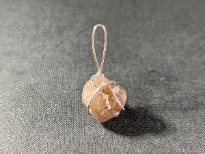 Snake Skin Agate Hand Wired Pendant (No.329)