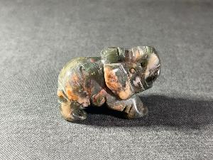 Elephant Carved from Bloodstone (REF:CAE3)