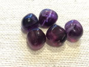 Fluorite - ’A’ Purple - 1.5cm Tumbled Stone 