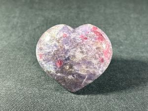 Rubellite & Lepidolite Heart (REF:RLH13)