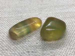 Fluorite - Yellow Rainbow - 2 to 3cm Tumbled Stone 