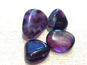 Fluorite - ’AA’Purple - 1.5cm Tumbled Stone  