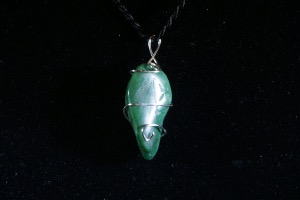 Buddstone African Jade Hand Wired Pendant (No.94)