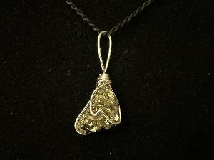 Pyrite from Spain, Hand Wired Pendant (PYESPHW6) 