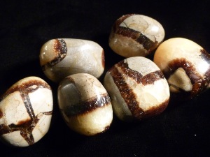 Septarian - Natural Concrete & Calcite Tumble Stone