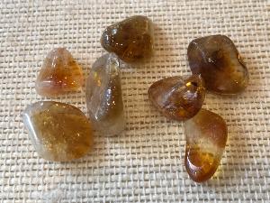 Citrine - Madeira Colour Quartz - 1.10g to 3.30g Tumbled Stone Selected