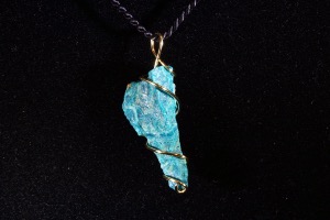 Chrysocolla Hand Wired Pendant (No.22)