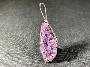 Amethyst Cluster Hand Wired Pendant (REF:ACP5)