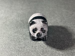 Panda Carved From Black Onyx (REF:CABO10)