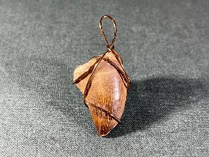 Mosasaur Tooth Hand Wired Pendant (REF:MOSTHW1)