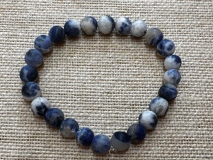 Sodalite - Matt 8mm Bead - Elasticated 19cm Bracelet (SHMB2746)