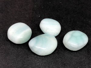 Aragonite  - Blue - 1 cm Tumbled Stone (Selected)
