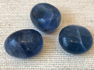 Fluorite - Blue - 10g to 15g Tumbled stone (Selected)