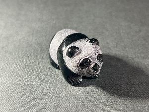 Panda Carved From Black Onyx (REF:CABO9)